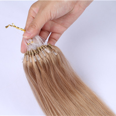  Micro Loop Wholesale Factory Price Cuticle Remy Virgin Micro Loop Hair 100Human Indian Keratin Crochet Hair Extension HN233